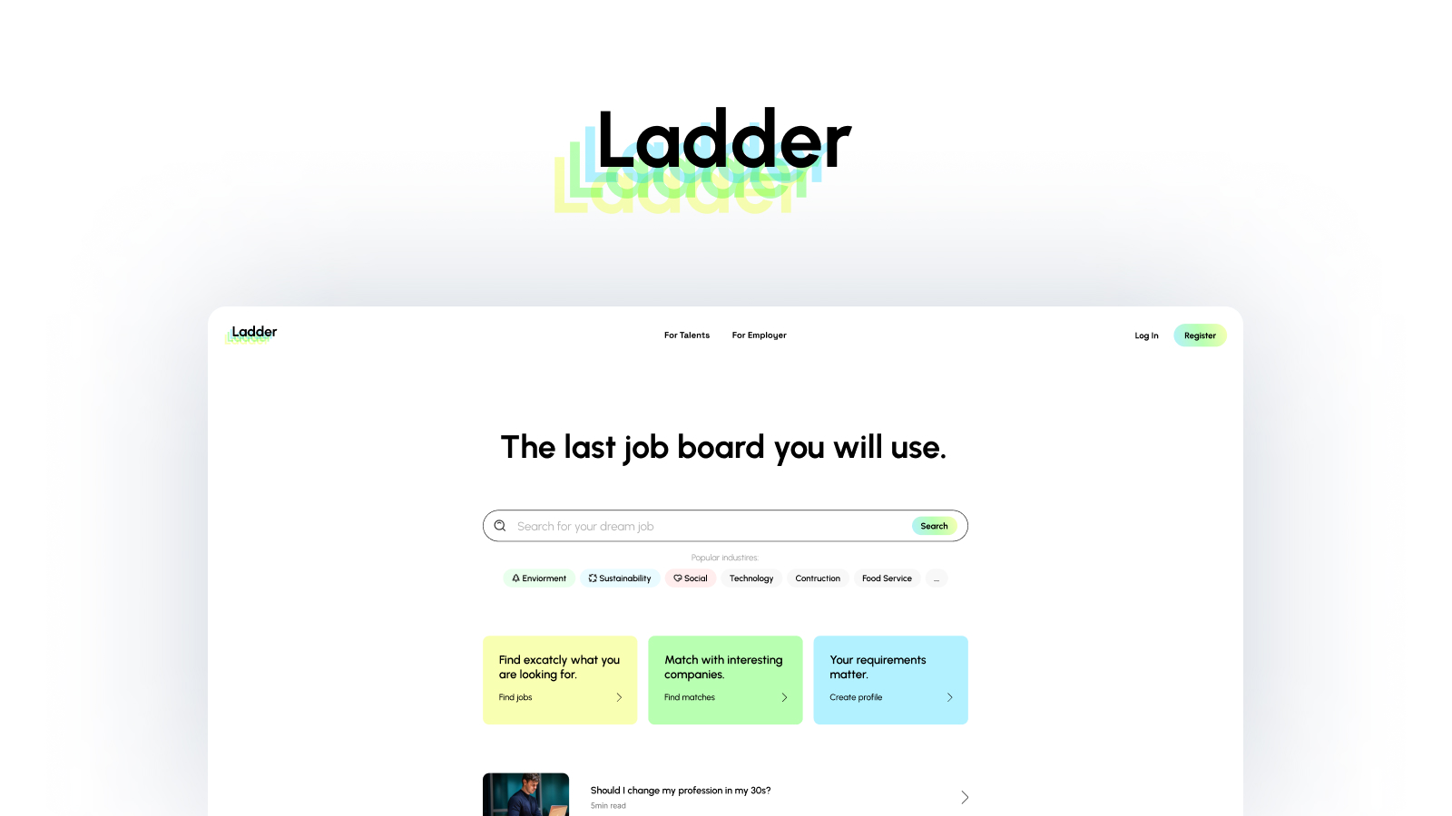 Ladder Job Platform Overview