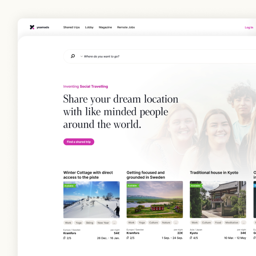 Yeamads web app